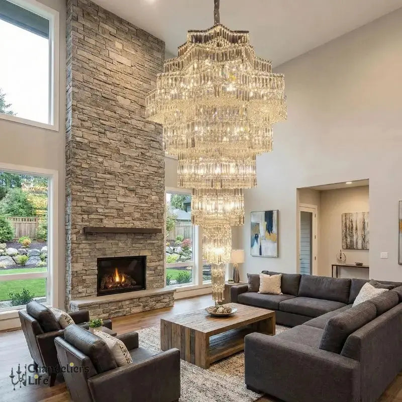 Large Chandelier Duplex Modern Mezzanine Villa ChandeliersLife®
