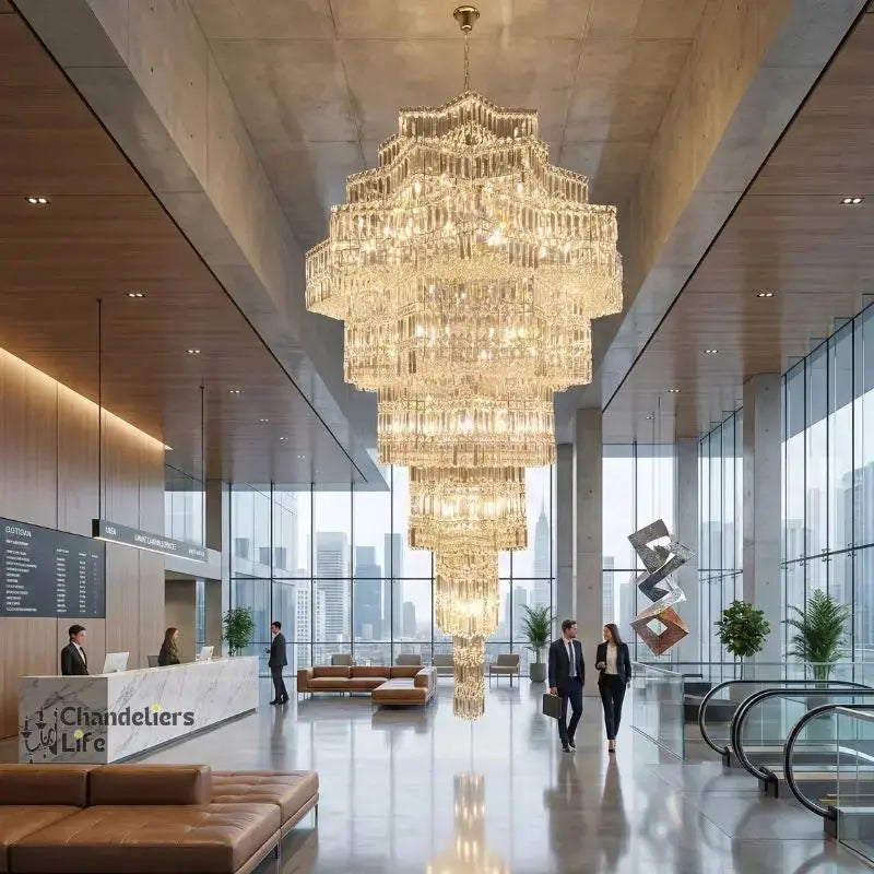 Large Chandelier Duplex Modern Mezzanine Villa ChandeliersLife®