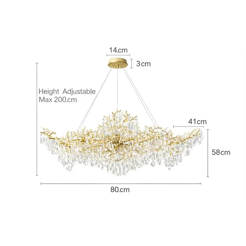 Nordic Tree Branch Chandelier