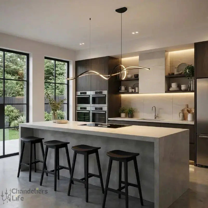 Ribbon Shape Design Dining Island LED Chandelier ChandeliersLife®