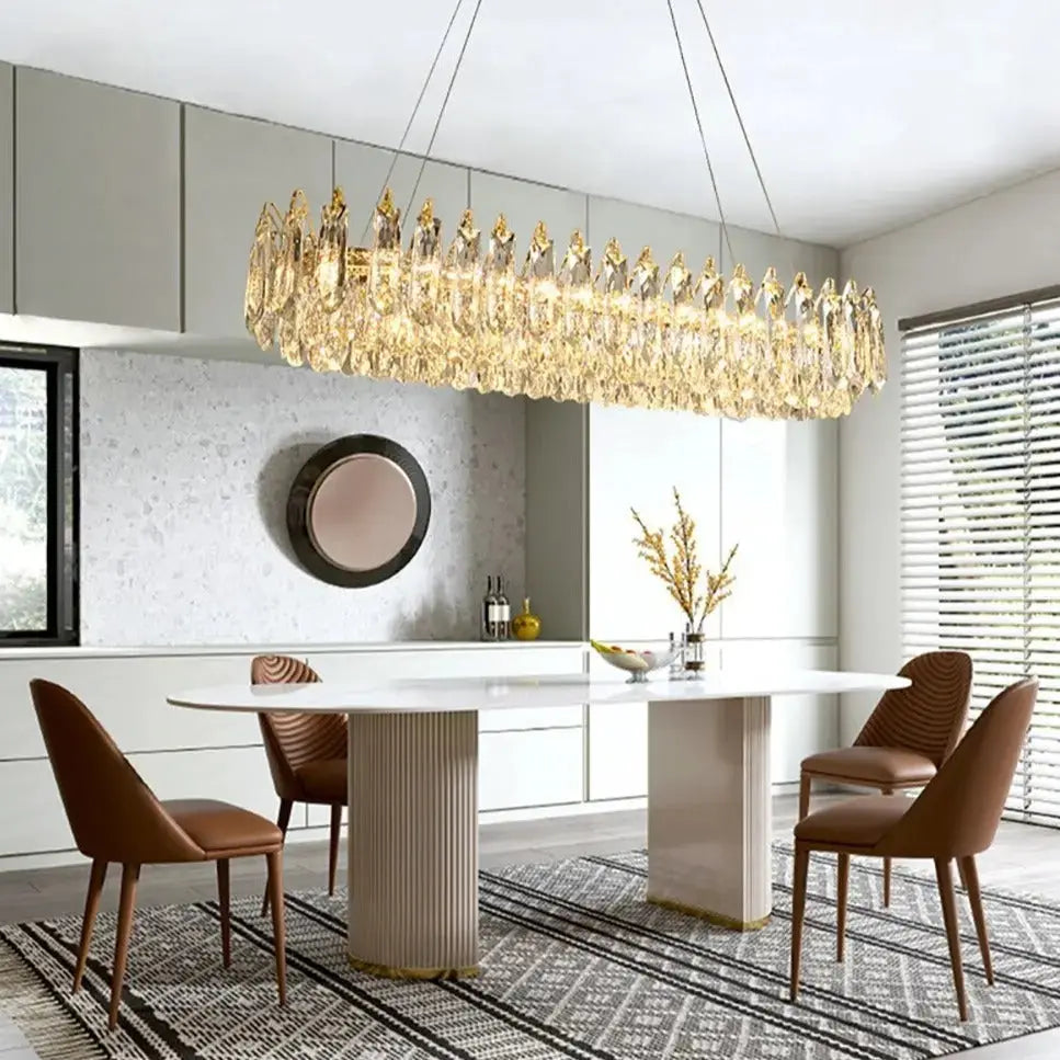 Crystal Modern Design Straight Chandelier ChandeliersLife®