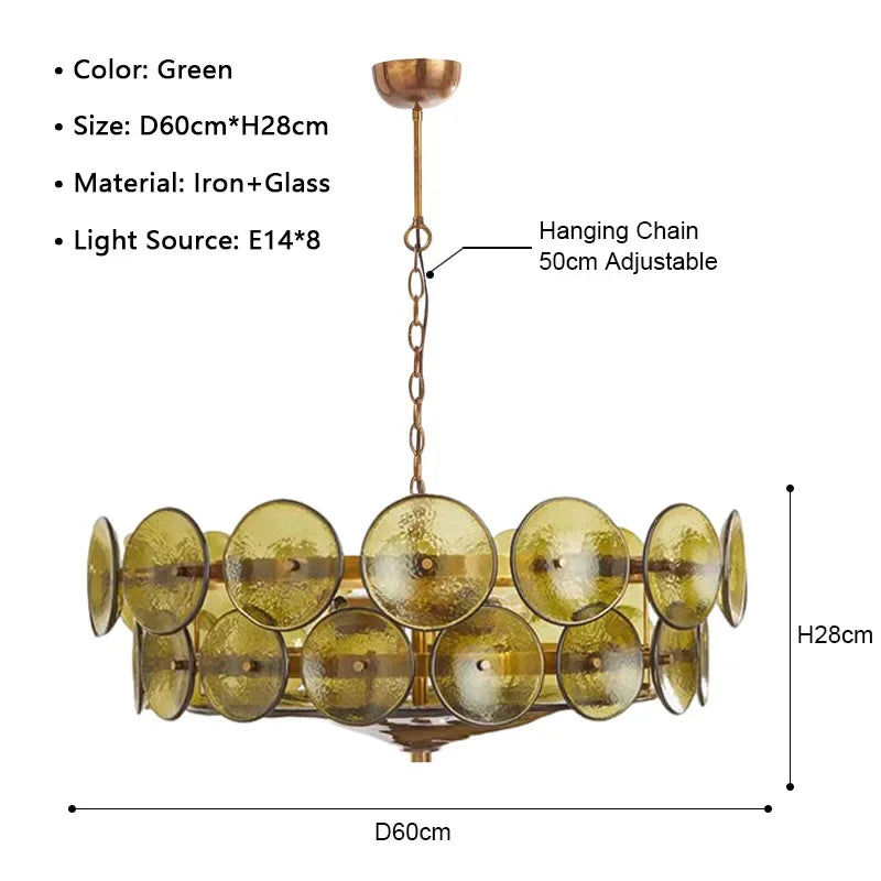 Ambra Murano-inspired Amber Glass chandelier, product gallery image 8 of 13