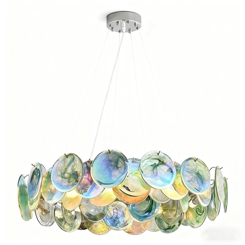 Verdeva Murano-inspired Coloured Glass chandelier, product gallery image 6 of 15