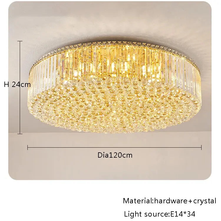 Modern Round Crystal Fixture ChandeliersLife®