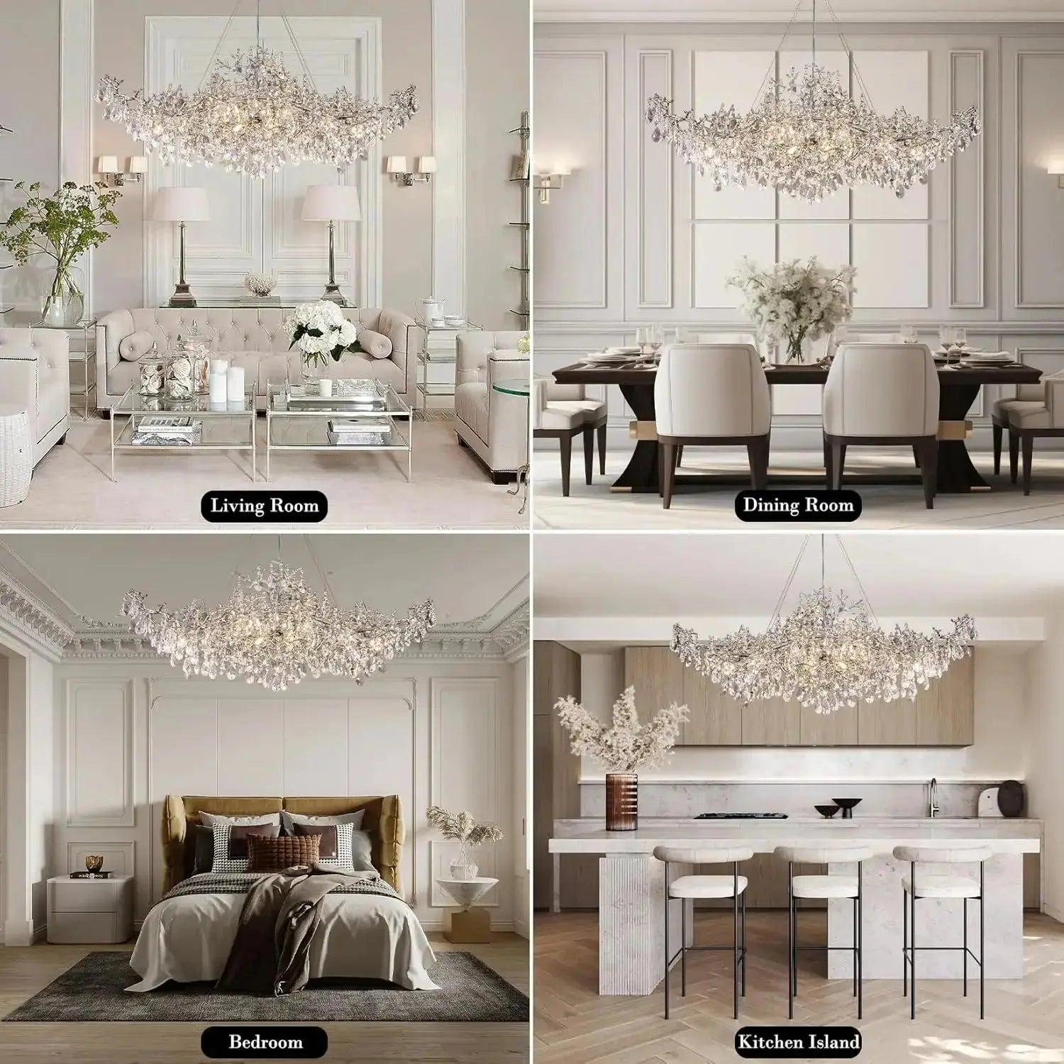 Modern Raindrop Chandelier Hanging Living Room ChandeliersLife®