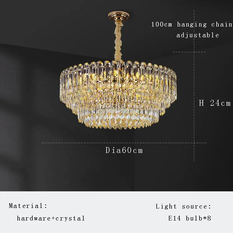 2025 Nordic Modern Crystal Elegant Chandelier ChandeliersLife®