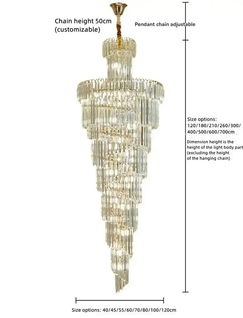 Modern Loft Chandelier - Golden ChandeliersLife®