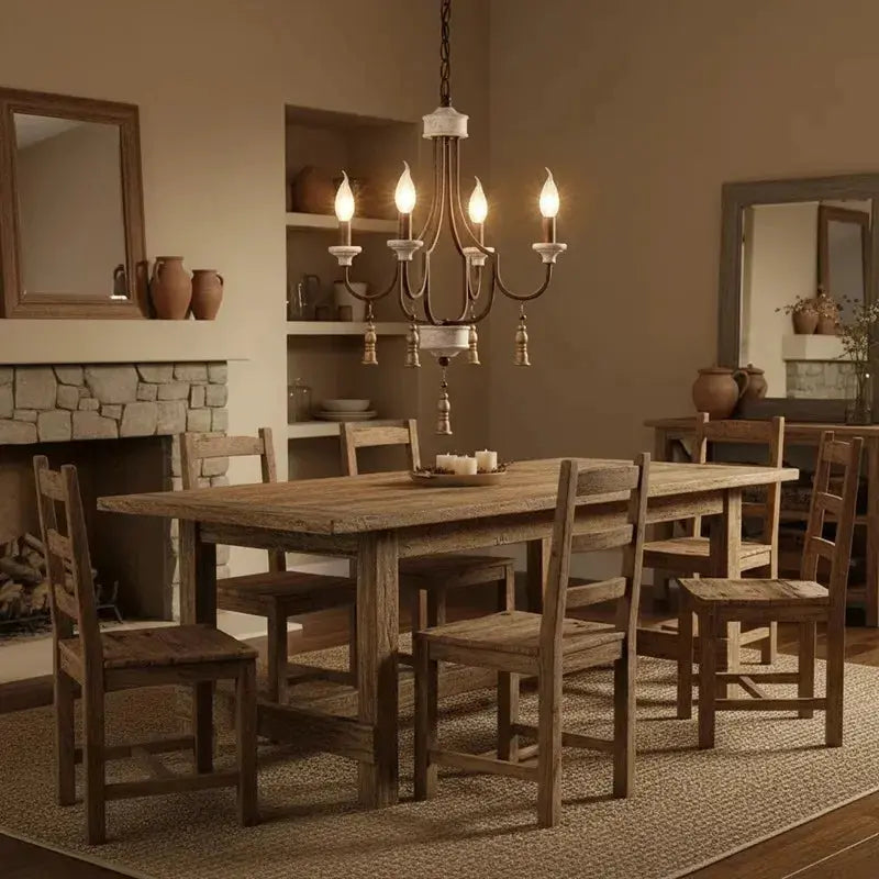 Grey French Rustic Chandelier ChandeliersLife®