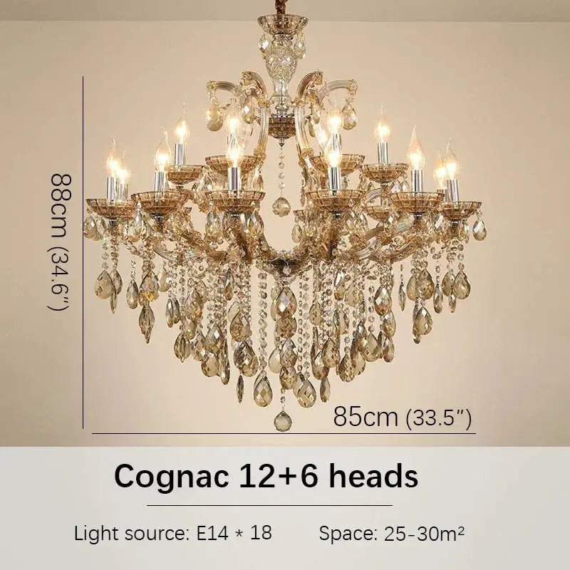 Red Luxury Crystal Chandelier
