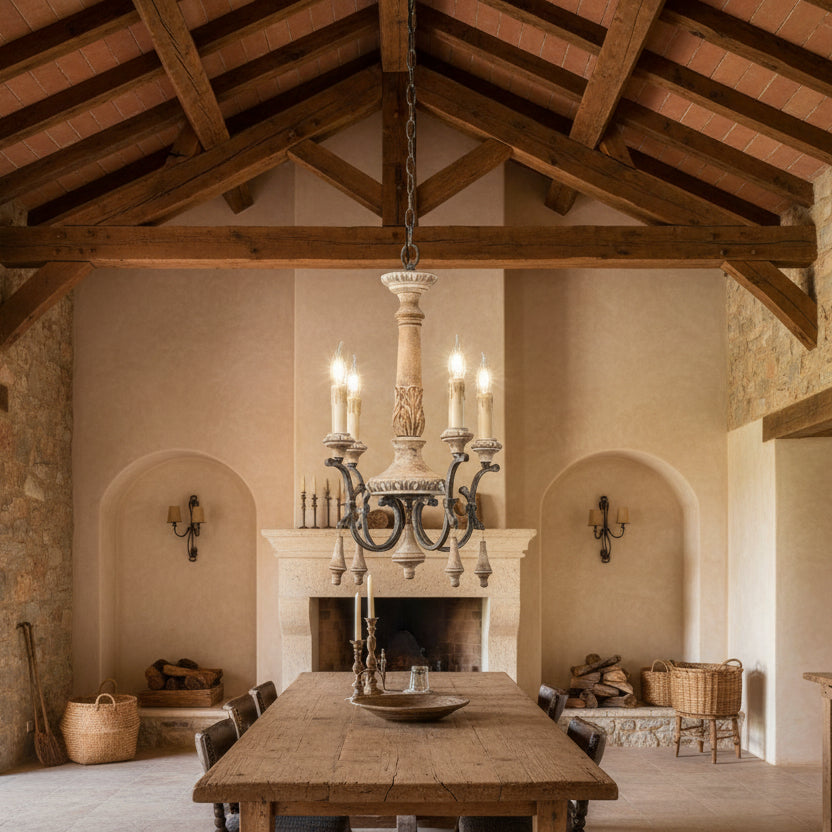 Entryway Retro Wooden Chandelier ChandeliersLife®