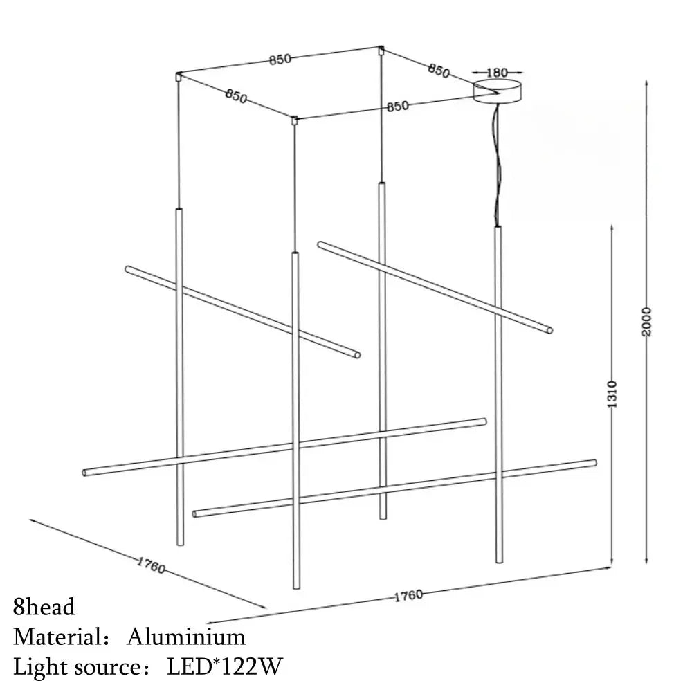 Nordic Minimalist Italian Tube Chandeliers - ChandeliersLife®