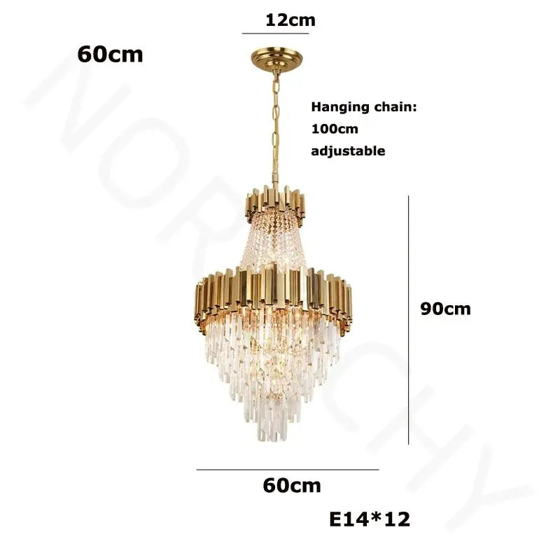 Lustre Suspension Staircase Luxury Chandelier ChandeliersLife®