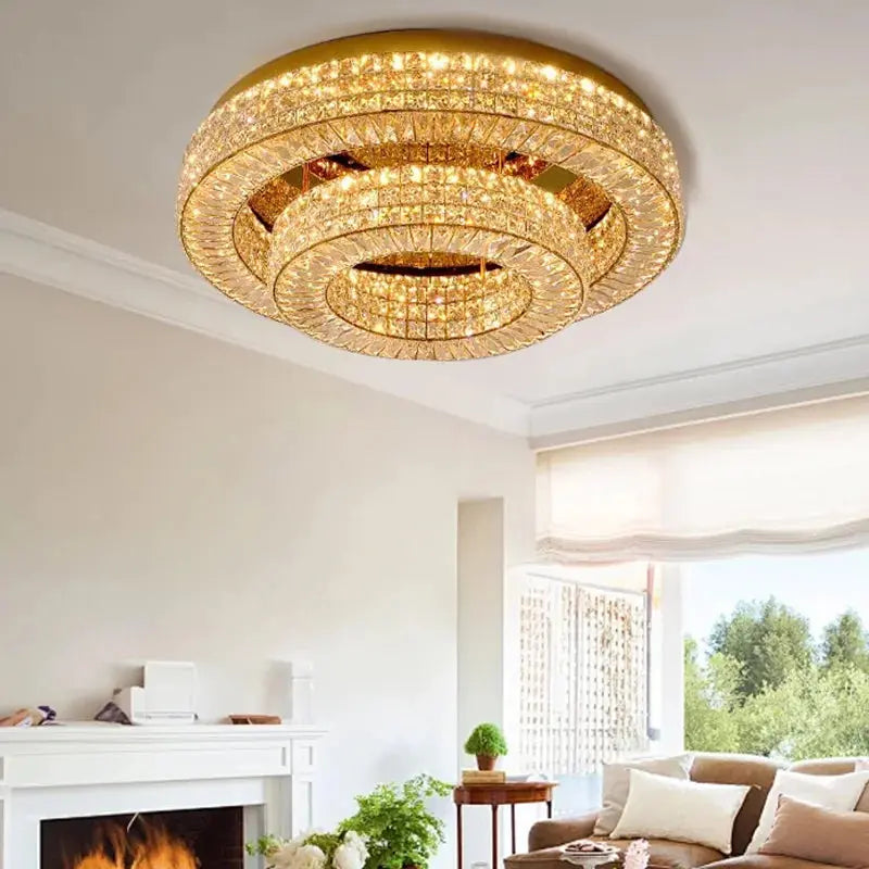 Modern Two Tier Crystal Luxury Ceiling Lights ChandeliersLife®