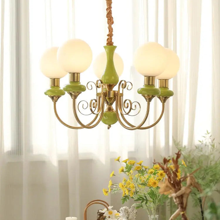 Nordic Retro Pastoral Cream Style Chandelier Bedroom Living Room Dining Room Ceiling Chandelier French Homestay LED Chandelier ChandeliersLife®