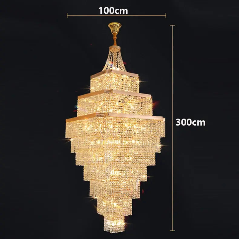 Rose Gold Stair Chandelier Luxury Chandelier ChandeliersLife®