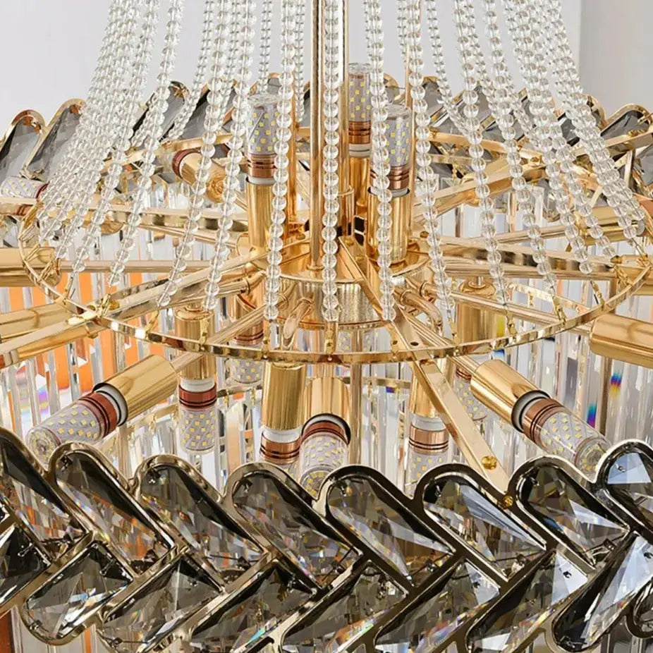 2025 Luxury Duplex Villa Crystal Chandelier ChandeliersLife®