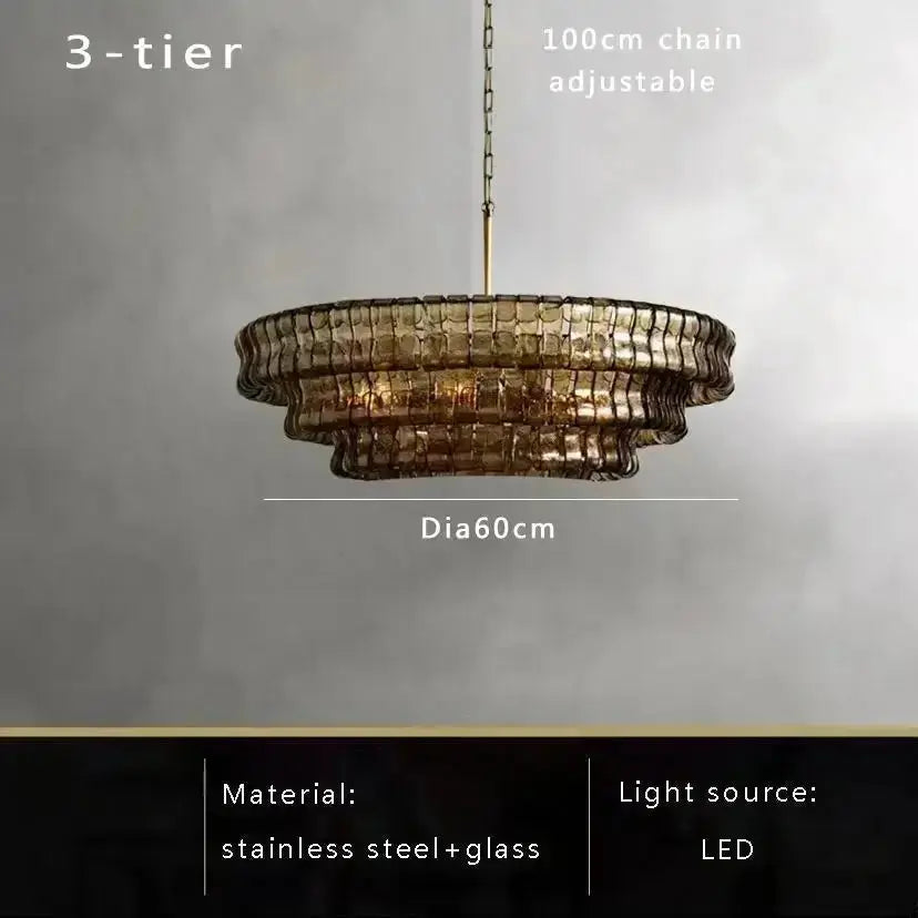 2026 Luxury Glass Dining Room Chandelier ChandeliersLife®