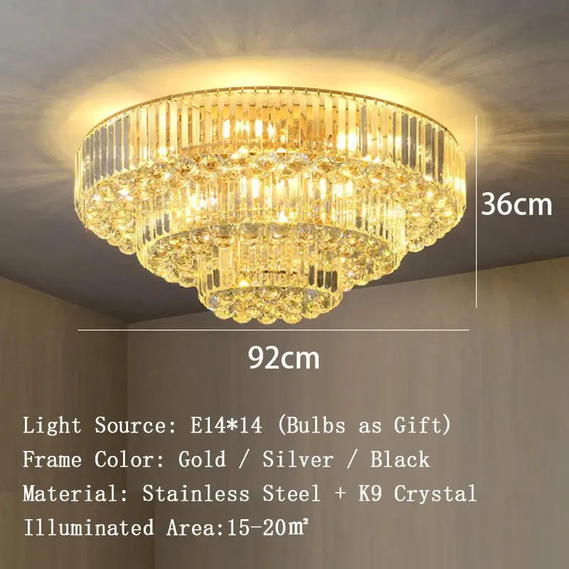 Luxury Crystal Classical Ceiling Light Fixtures ChandeliersLife®