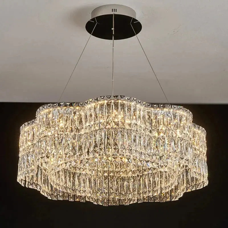 Modern Luxury LED Crystal Chandeliers Home Villa Decoration Living Dining Room Lighting Ceiling Pendant Lights Indoor Fixtures ChandeliersLife®