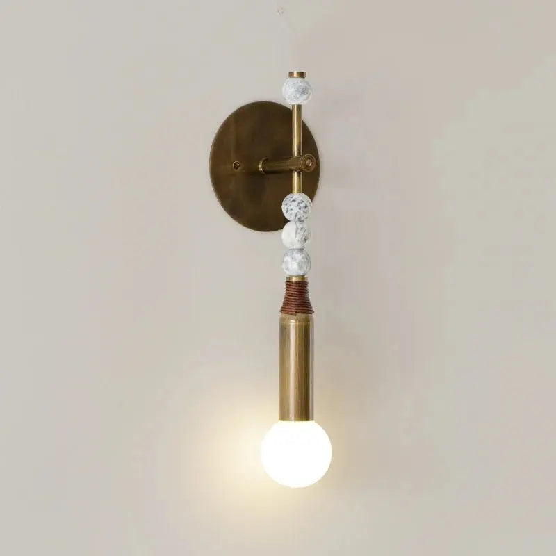 Valenne Antique Brass Wall Light