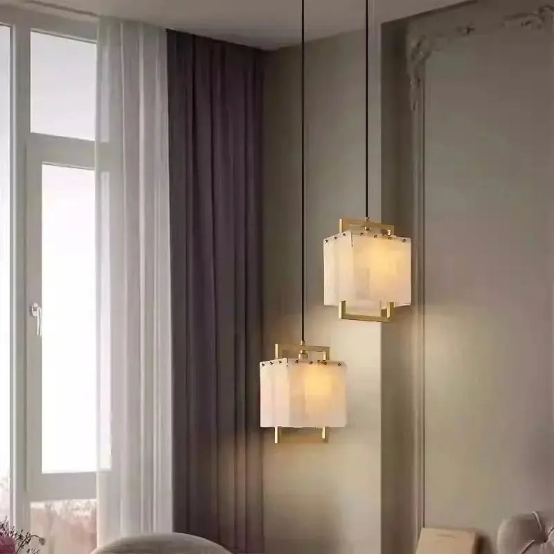 Modern Marble Chandelier Rectangle Pendant ChandeliersLife®
