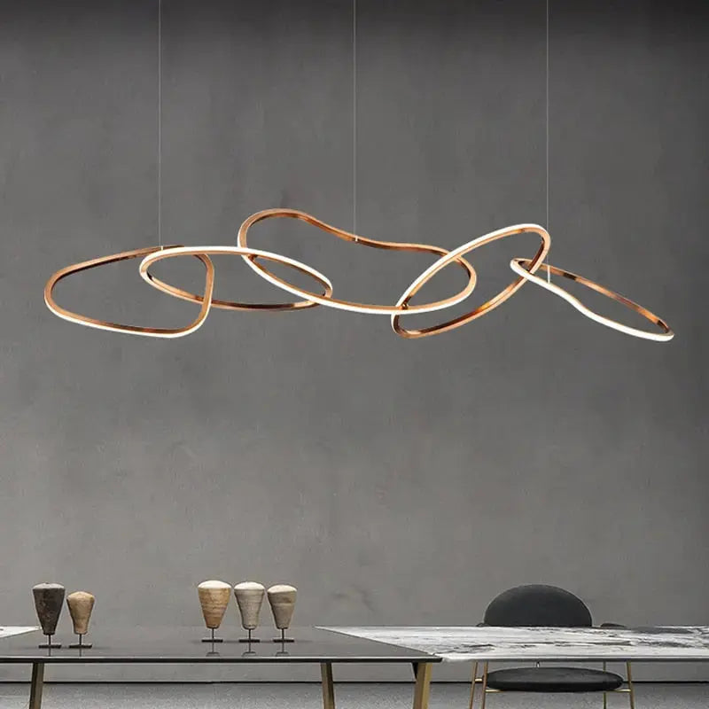Modern Rose Gold LED Chandelier ChandeliersLife®