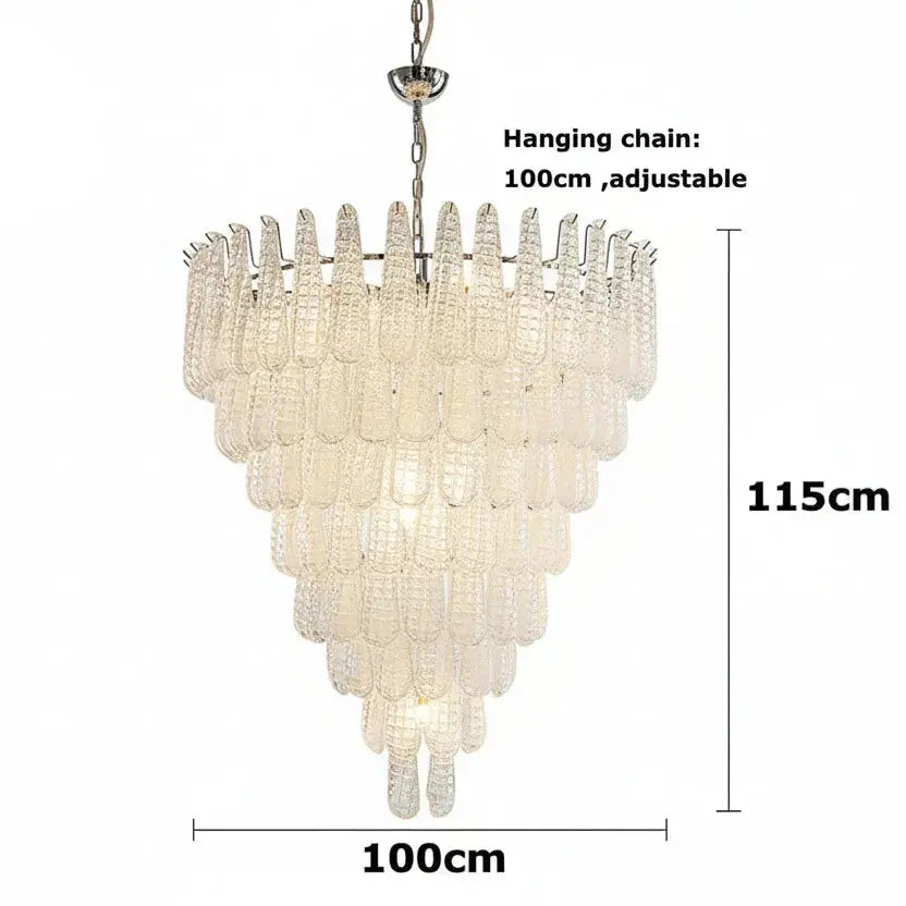 Glass Leaf Wall Light