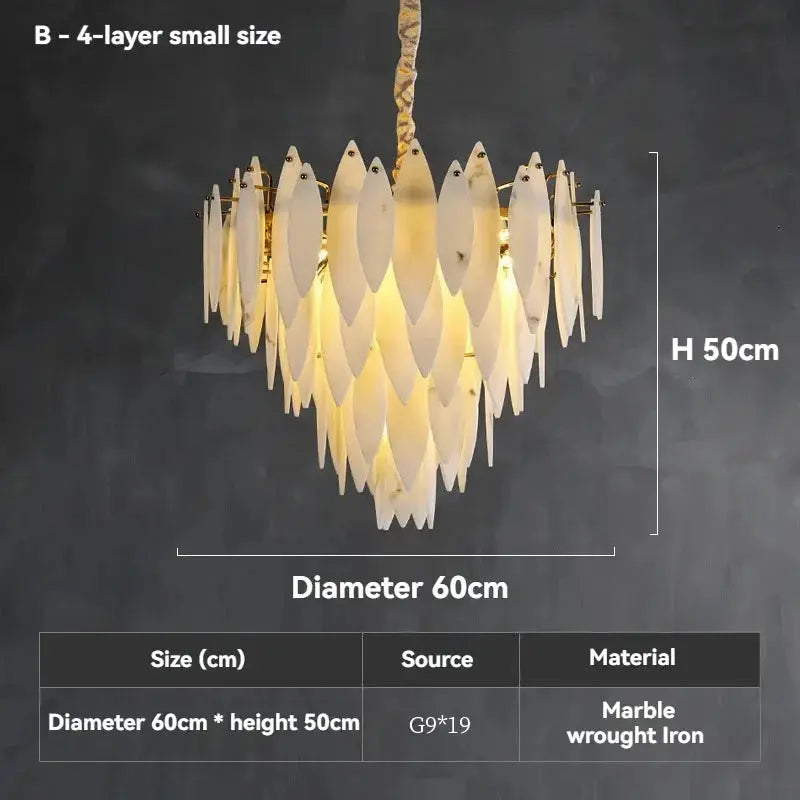 Villa Loft Bedroom Designer Marble Chandeliers ChandeliersLife®