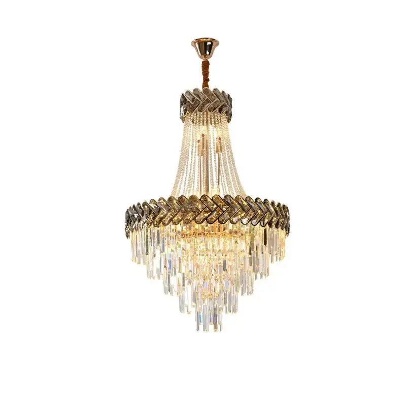 2025 Luxury Duplex Villa Crystal Chandelier ChandeliersLife®