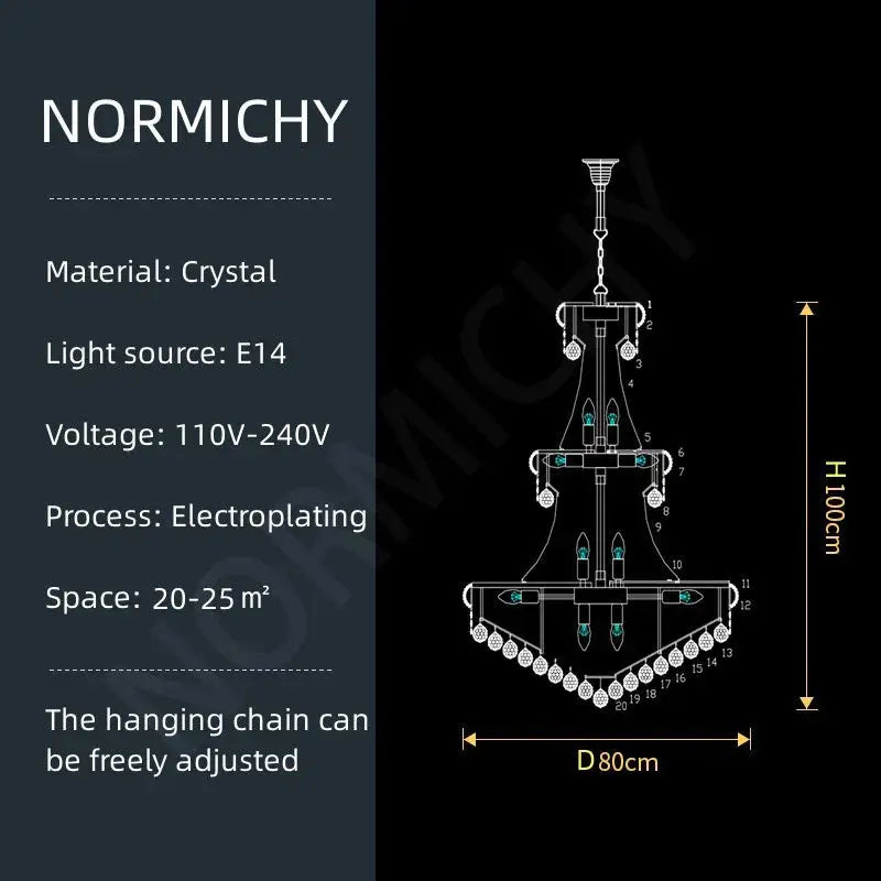 Elegant Crystal Chandelier ChandeliersLife®
