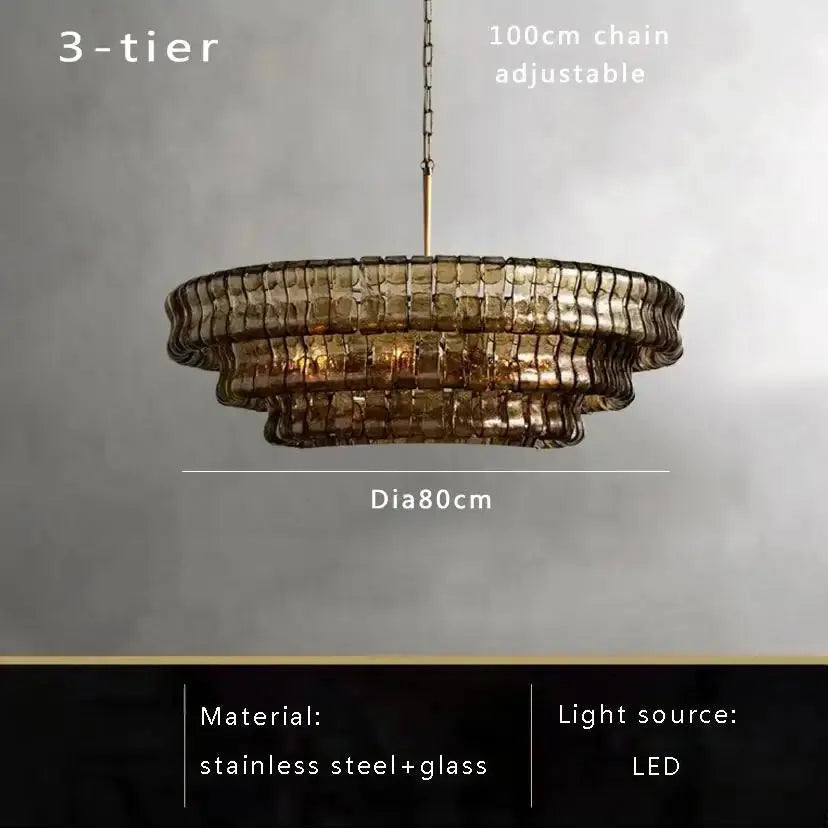 2026 Luxury Glass Dining Room Chandelier