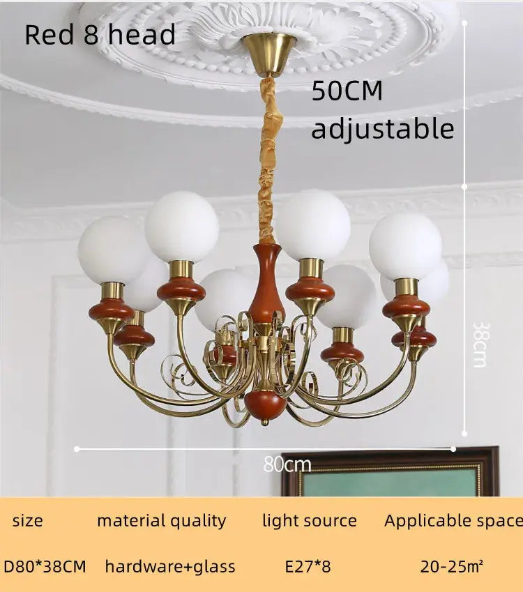 Nordic Retro Pastoral Cream Style Chandelier Bedroom Living Room Dining Room Ceiling Chandelier French Homestay LED Chandelier ChandeliersLife®