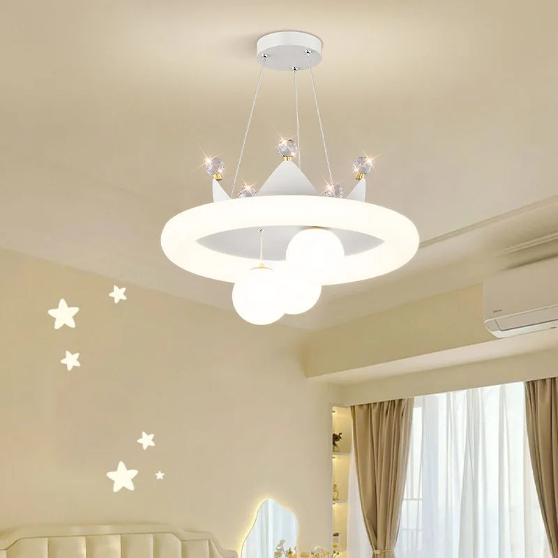 Celestine Crown LED Chandelier for Kids Rooms – alternate product view 4