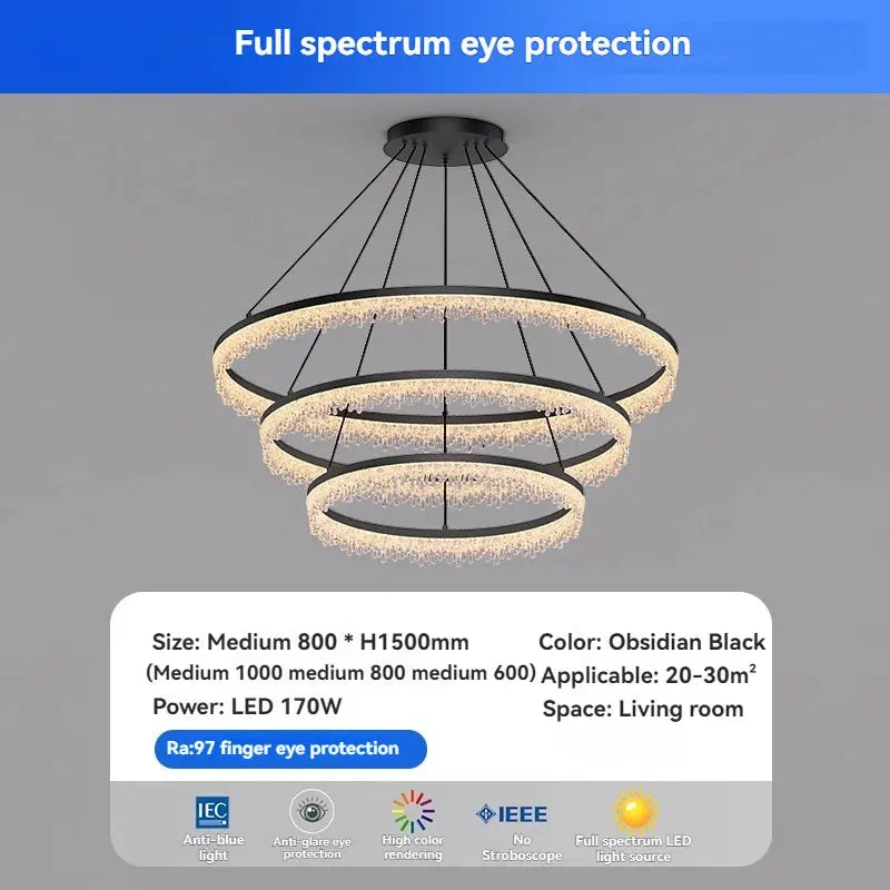 Italian Crystal Round Chandelier ChandeliersLife®