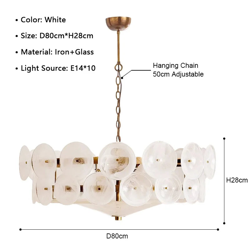 Ambra Murano-inspired Amber Glass chandelier, product gallery image 11 of 13