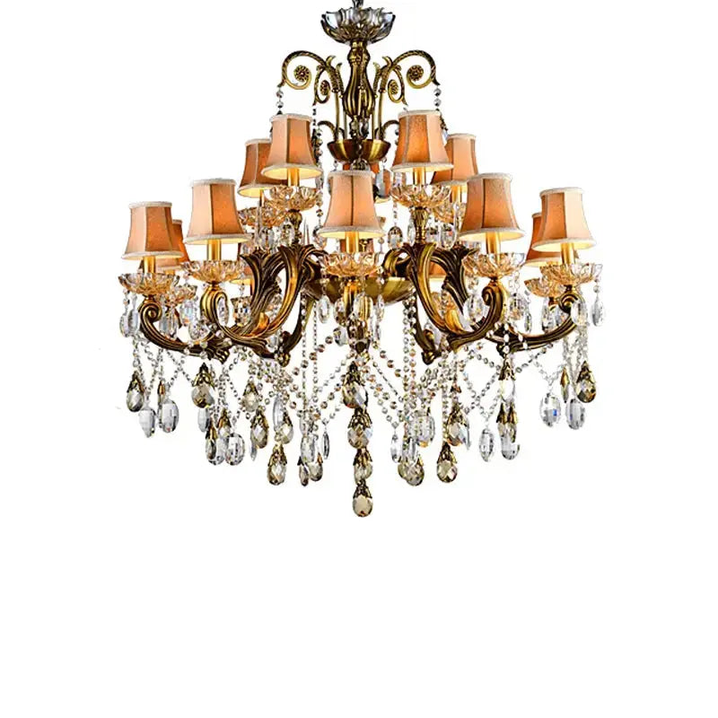 Bronze Finished Antique Crystal Chandelier ChandeliersLife®