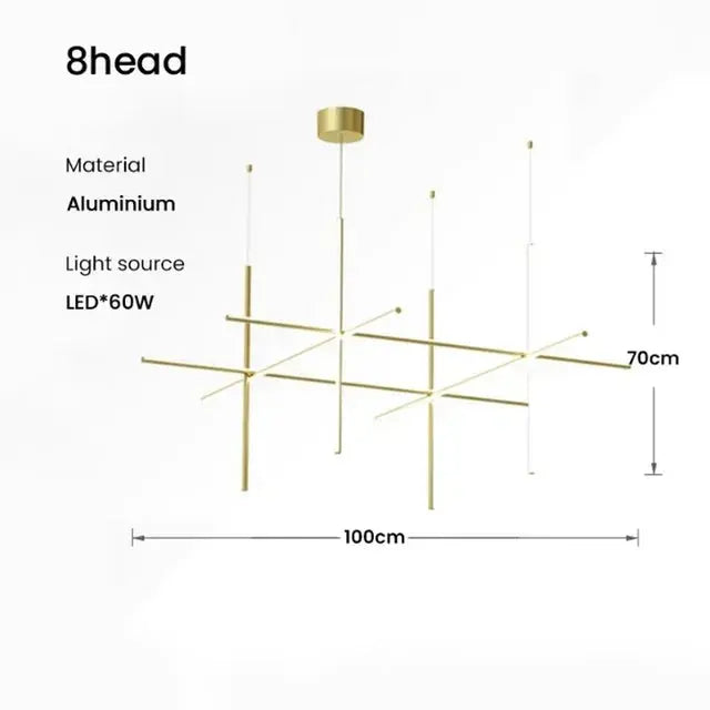 Nordic Minimalist Italian Tube Chandeliers ChandeliersLife®