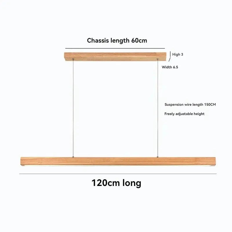 Long Strip Custom Wooden Fixtures ChandeliersLife®