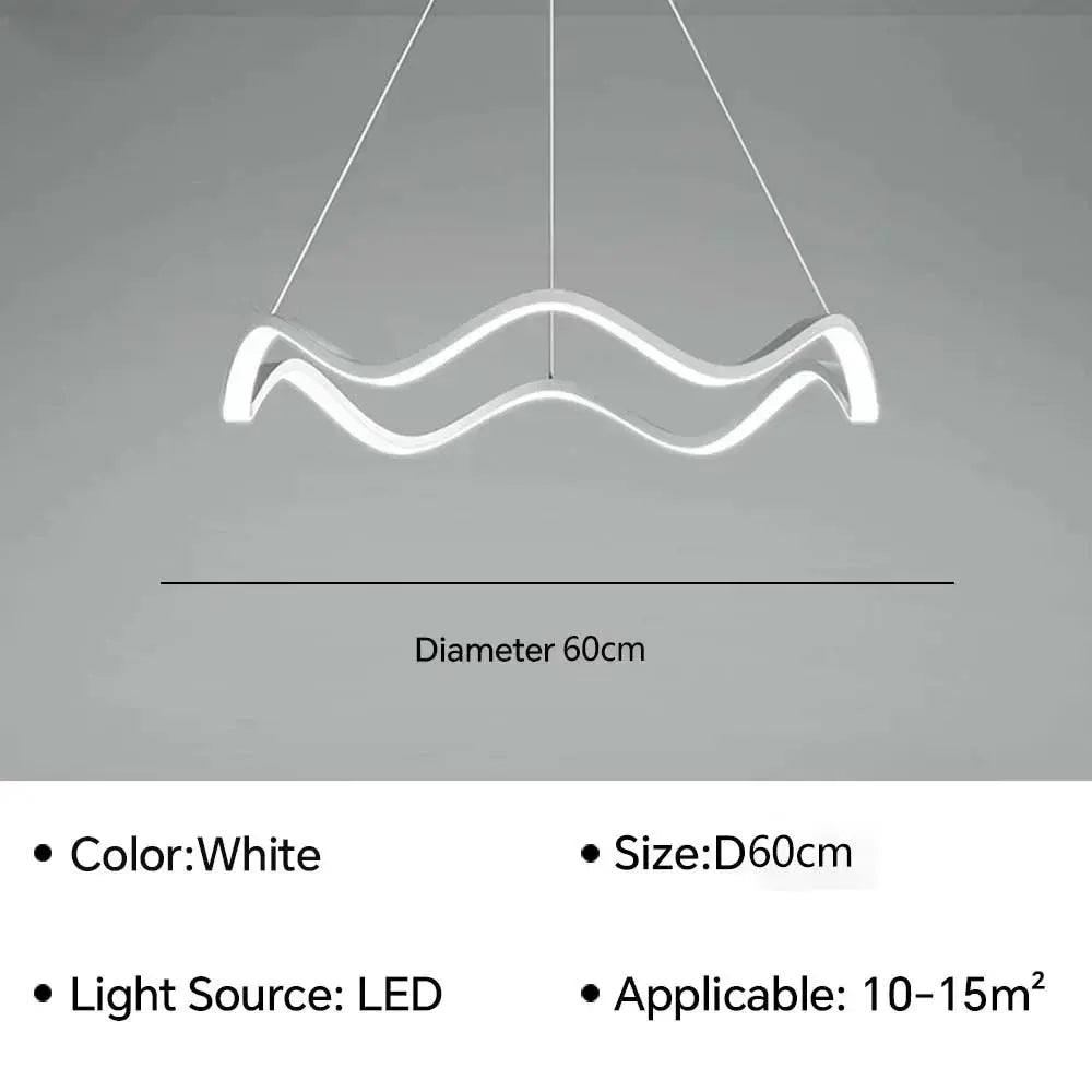 Modern LED Pendant Light For Bedroom Living Dining Room Chandelier Luxury Ring Hanging Lamp Home Decor Indoor Lighting Fixture ChandeliersLife®