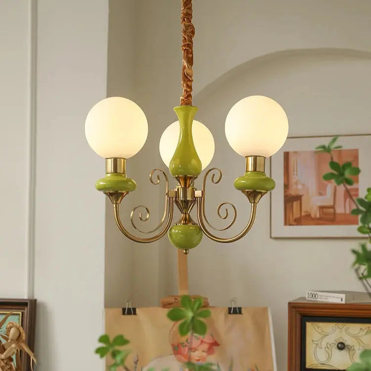 Nordic Retro Pastoral Cream Style Chandelier Bedroom Living Room Dining Room Ceiling Chandelier French Homestay LED Chandelier ChandeliersLife®