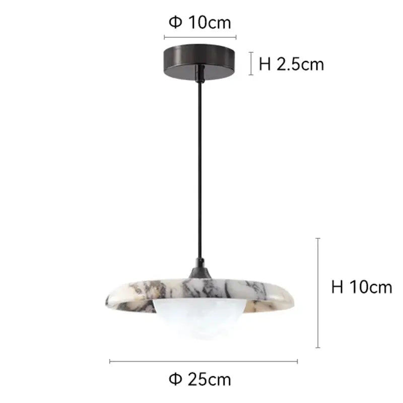 Luxury Black Marble Hanging Lamp