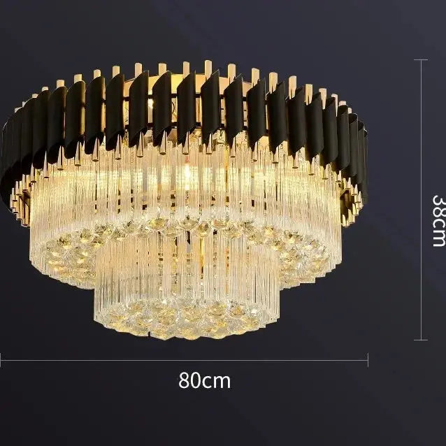 Modern Ceiling Black Crystal Chandelier ChandeliersLife®