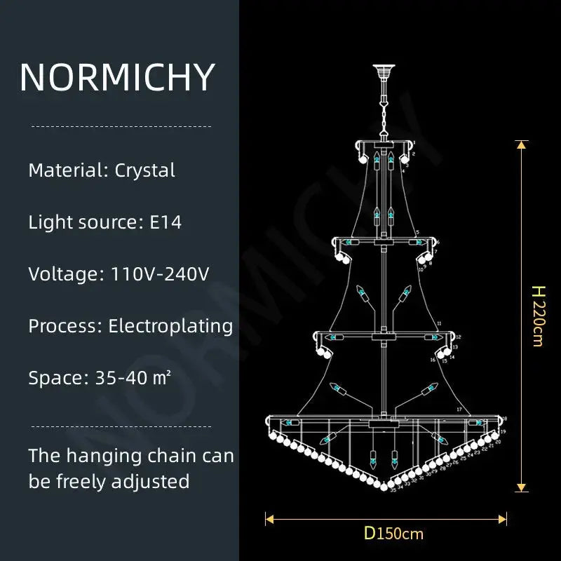 Elegant Crystal Chandelier ChandeliersLife®