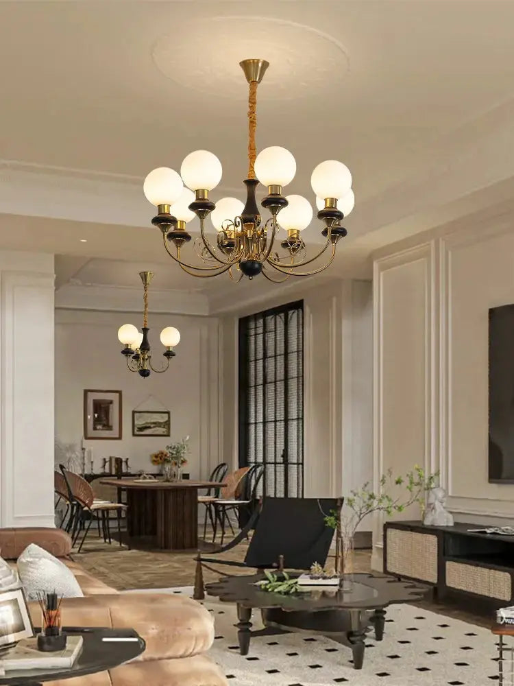 Nordic Retro Pastoral Cream Style Chandelier Bedroom Living Room Dining Room Ceiling Chandelier French Homestay LED Chandelier ChandeliersLife®