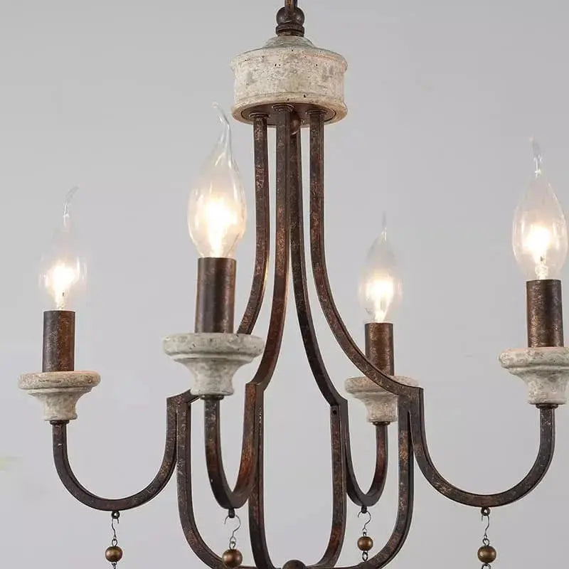 Grey French Rustic Chandelier ChandeliersLife®