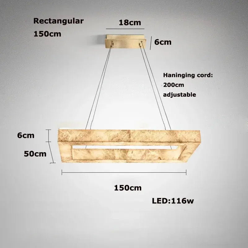 Luxury Marble Lighting Square Chandeliers ChandeliersLife®