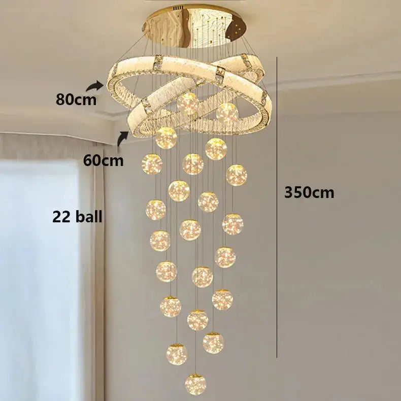Modern Home Decor Led Staircase Chandeliers ChandeliersLife®
