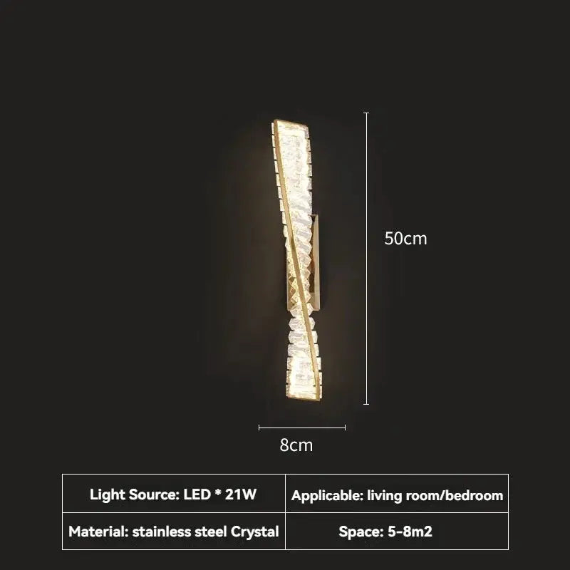 Luxury Italian Crystal Wall Sconce