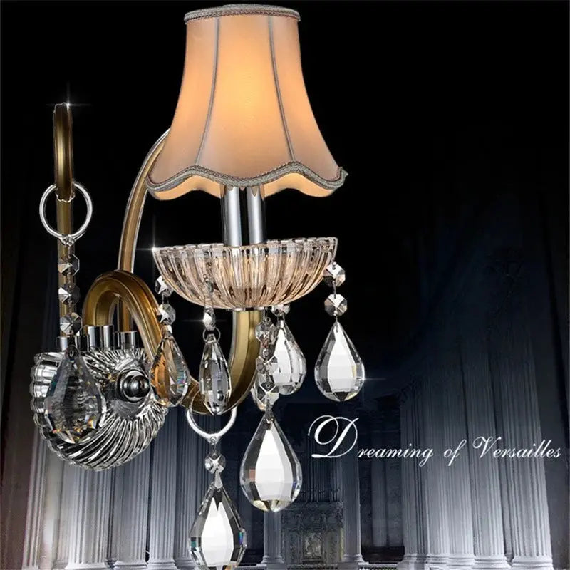 European Style Crystal Chandelier, Gold Wrought Iron Crystal Lamp High-end Light Luxury and Atmospheric Duplex Candle Lighting ChandeliersLife®