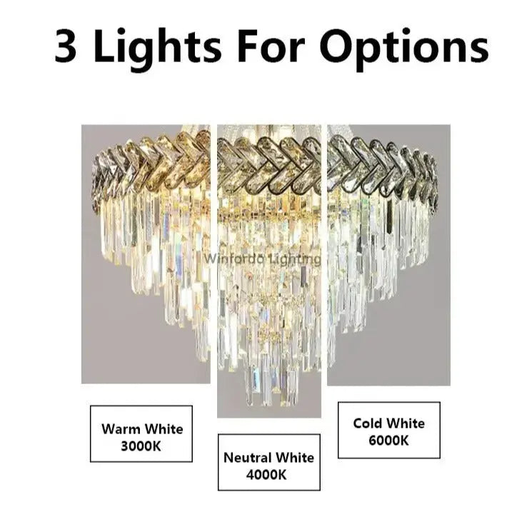 2025 Luxury Duplex Villa Crystal Chandelier ChandeliersLife®